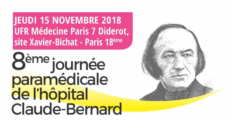 8ème Journée paramédicale de l’hôpital Claude Bernard -15 Novembre 2018 @ ’UFR de Médecine Paris 7 Diderot - site Xavier Bichat | Paris-18E-Arrondissement | Île-de-France | France