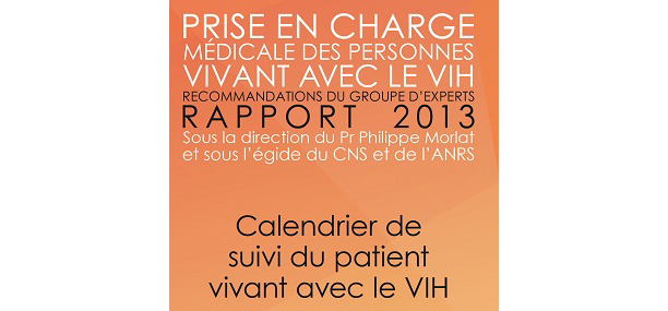 CNS : Calendrier de suivi du patient vivant avec le VIH