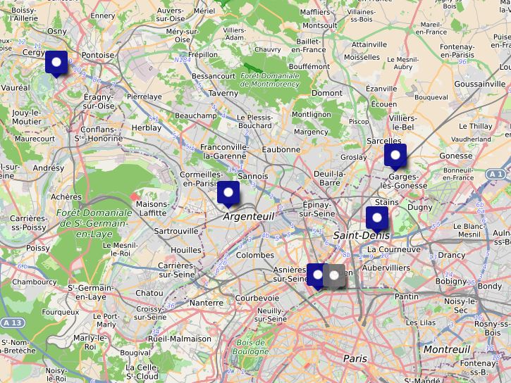 Carte interactive des CeGIDD du territoire