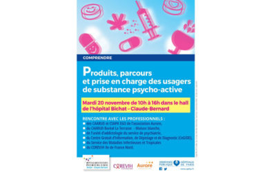 « Produits, parcours et prise en charge des usagers de substances psycho-actives » : Journée de sensibilisation le 20 novembre 2018