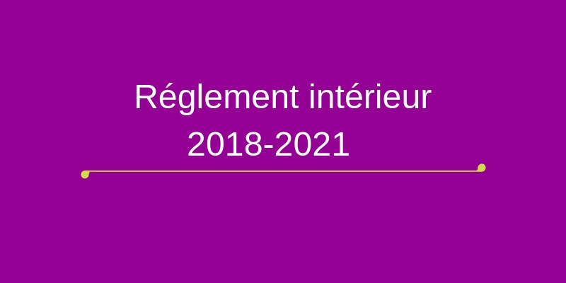 Règlement intérieur du COREVIH Ile de France Nord 2018-2021