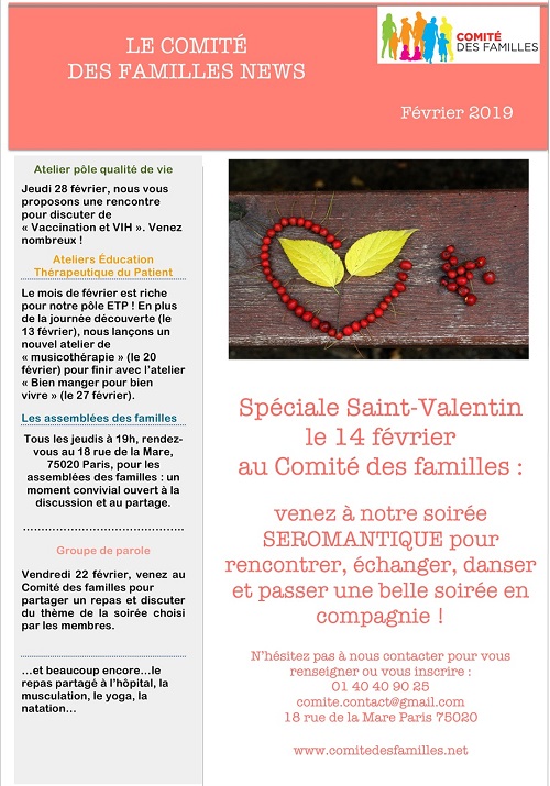 Comité des Familles - Février 2019