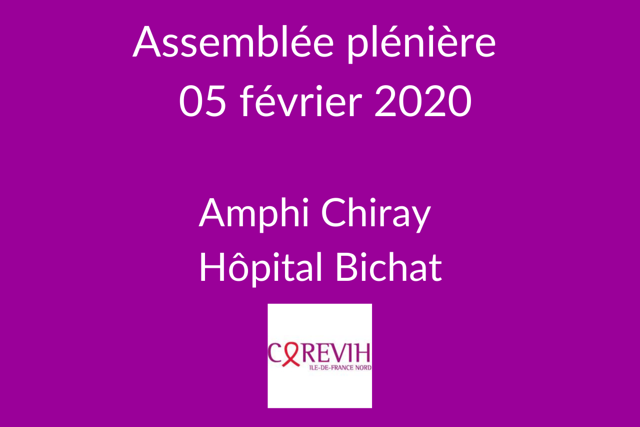 Assemblée plénière du COREVIH du 5 février 2020