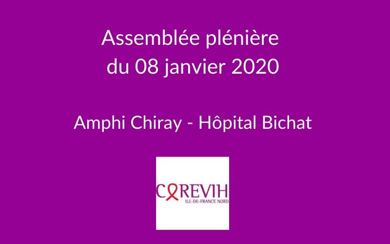 Assemblée plénière du COREVIH du 8 janvier 2020 @ Amphi CHIRAY de l’hôpital Bichat Claude Bernard | Paris | Île-de-France | France