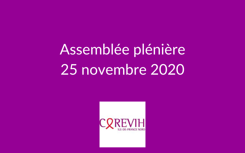 Assemblée plénière du COREVIH du 25 novembre 2020