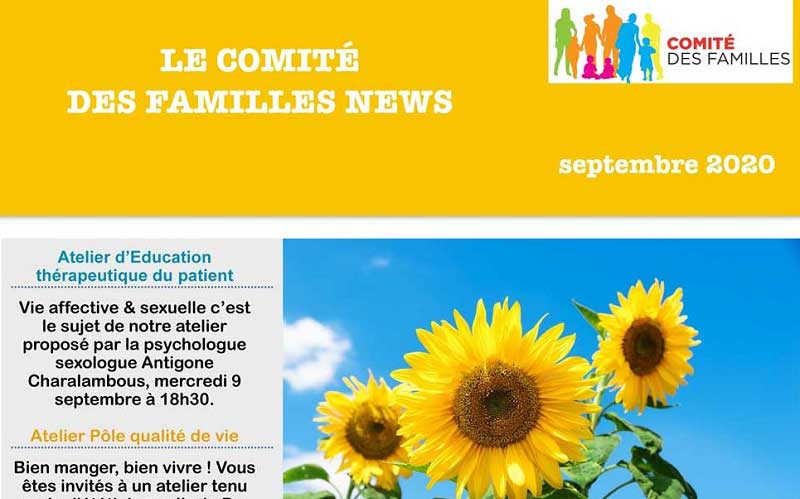 Les activités du Comité des Familles – septembre 2020