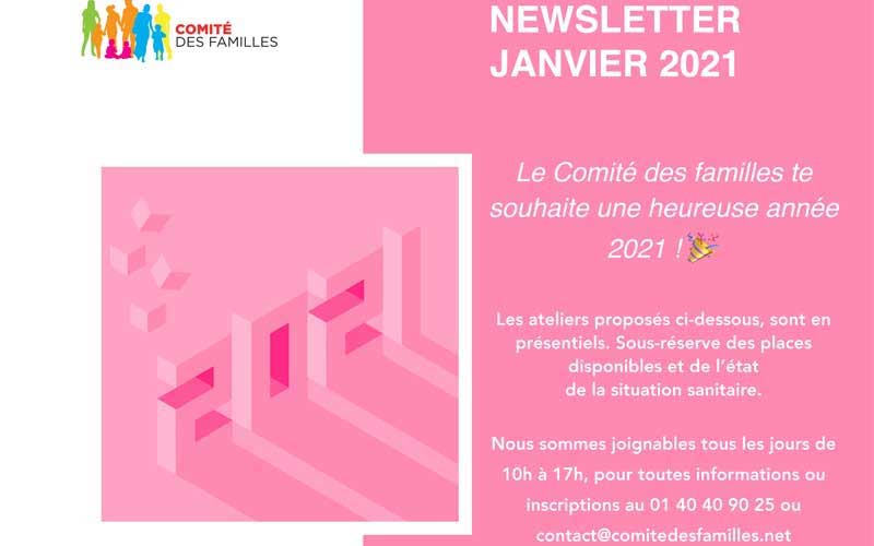 Les activités du Comité des Familles – janvier 2021