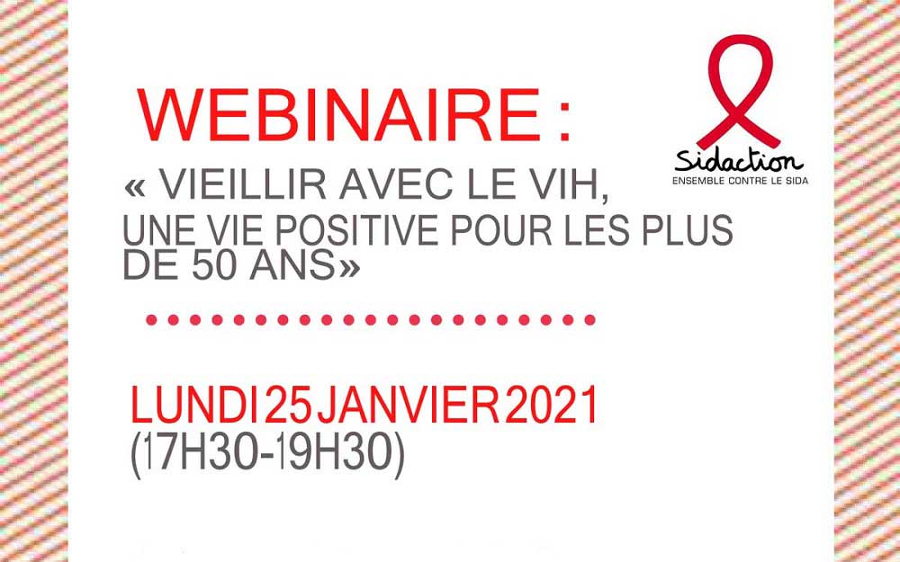 Webinaire « Vieillir avec le VIH, une vie positive pour les plus de 50 ans » – 25 janvier 2021