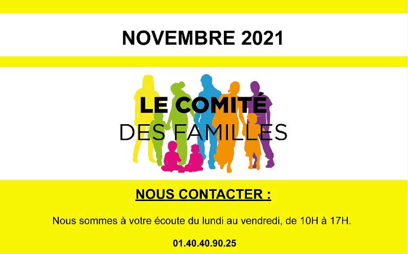 Les activités du Comité des Familles – janvier 2022