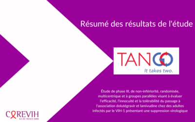Résumé des résultats de l’étude TANGO (204862)