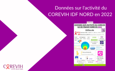 Rapport d’activité 2022 : « Données sur l’activité du COREVIH ILE-DE-FRANCE NORD en 2022 »
