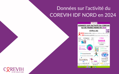 Rapport d&rsquo;activité 2024 : « Données sur l&rsquo;activité du COREVIH ILE-DE-FRANCE NORD en 2024 »